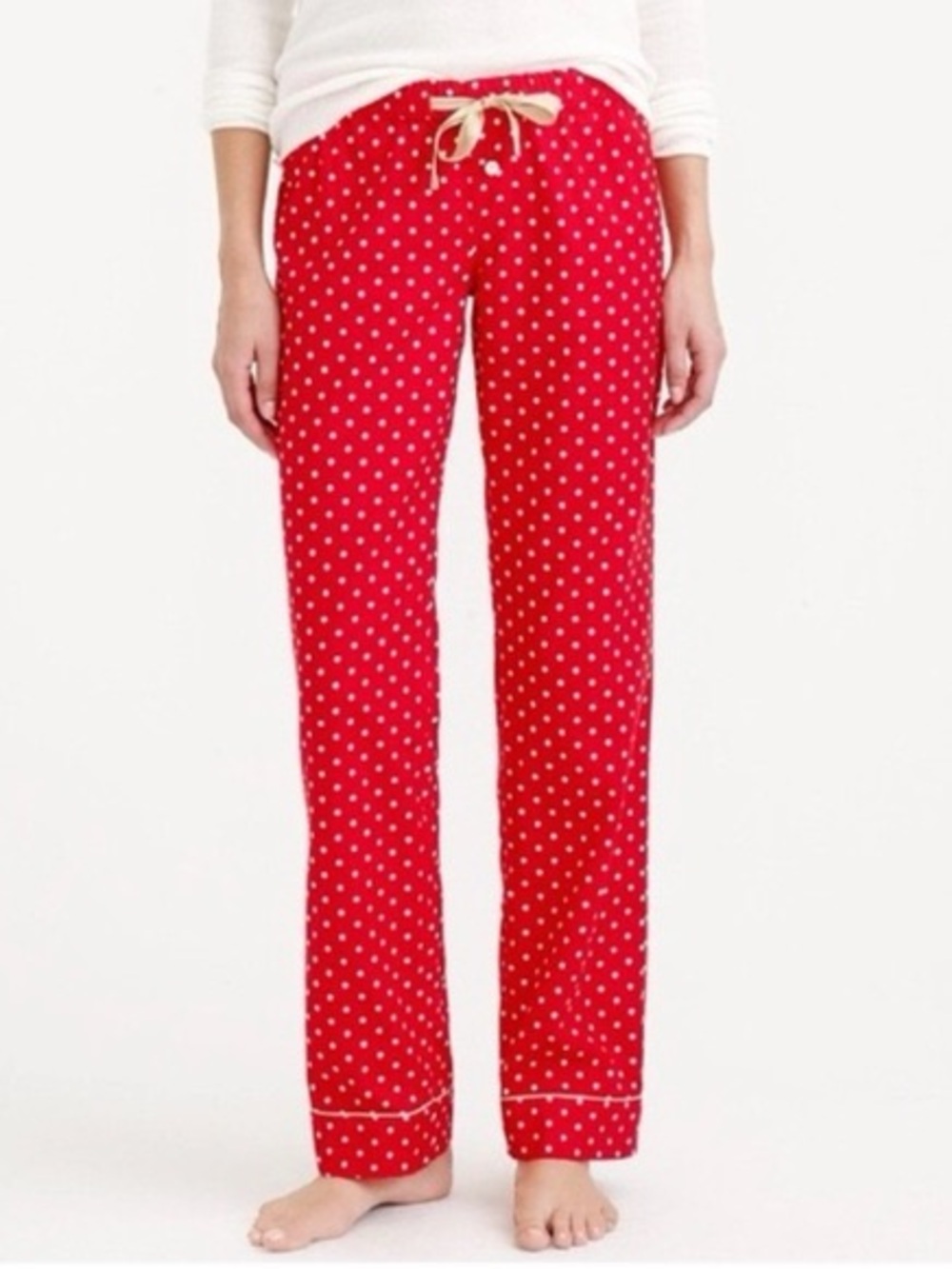 J.Crew Red Polka Dot Pajama Pants